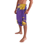 Personalised Melbourne Storm Rugby Lavalava Superhero Purple Storm Mascot - Sporty Splash Art Style