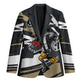 Collingwood Magpies Australian Football Blazer Iconic Bird Mascot With Indigenous Pattern Art
