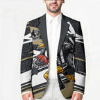 Collingwood Magpies Australian Football Blazer Iconic Bird Mascot With Indigenous Pattern Art