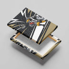 Collingwood Magpies Australian Football Canvas Wall Art Iconic Bird Mascot With Indigenous Pattern Art