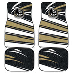 Collingwood Magpies Australian Football Car Mats Iconic Bird Mascot With Indigenous Pattern Art