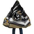 Collingwood Magpies Australian Football Cloak Iconic Bird Mascot With Indigenous Pattern Art