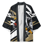 Collingwood Magpies Australian Football Kimono Iconic Bird Mascot With Indigenous Pattern Art
