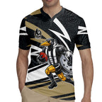 Collingwood Magpies Australian Football Rugby Jersey Iconic Bird Mascot With Indigenous Pattern Art