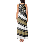 Collingwood Magpies Australian Football Tank Maxi Dress Iconic Bird Mascot With Indigenous Pattern Art