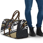 Collingwood Magpies Australian Football Travel Bag Iconic Bird Mascot With Indigenous Pattern Art