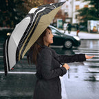 Collingwood Magpies Australian Football Umbrella Iconic Bird Mascot With Indigenous Pattern Art