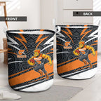 Greater Western Sydney Giants Australian Football Laundry Basket Athletic Hero Mascot With Indigenous Pattern Art