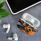 Greater Western Sydney Giants Australian Football AirPods Case Athletic Hero Mascot With Indigenous Pattern Art
