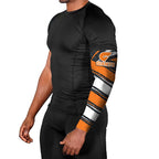 Greater Western Sydney Giants Australian Football Arm Sleeves Athletic Hero Mascot With Indigenous Pattern Art