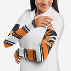Greater Western Sydney Giants Australian Football Arm Sleeves Athletic Hero Mascot With Indigenous Pattern Art