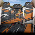 Greater Western Sydney Giants Australian Football Back Car Seat Cover Athletic Hero Mascot With Indigenous Pattern Art
