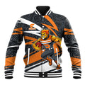 Greater Western Sydney Giants Australian Football Baseball Jacket Athletic Hero Mascot With Indigenous Pattern Art