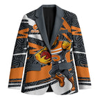 Greater Western Sydney Giants Australian Football Blazer Athletic Hero Mascot With Indigenous Pattern Art