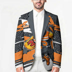 Greater Western Sydney Giants Australian Football Blazer Athletic Hero Mascot With Indigenous Pattern Art