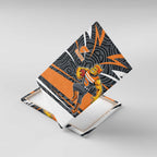 Greater Western Sydney Giants Australian Football Canvas Wall Art Athletic Hero Mascot With Indigenous Pattern Art