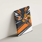 Greater Western Sydney Giants Australian Football Canvas Wall Art Athletic Hero Mascot With Indigenous Pattern Art