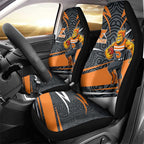 Greater Western Sydney Giants Australian Football Car Seat Cover Athletic Hero Mascot With Indigenous Pattern Art