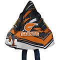 Greater Western Sydney Giants Australian Football Cloak Athletic Hero Mascot With Indigenous Pattern Art
