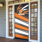 Greater Western Sydney Giants Australian Football Door Cover Athletic Hero Mascot With Indigenous Pattern Art