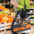 Greater Western Sydney Giants Australian Football Grocery Bag Athletic Hero Mascot With Indigenous Pattern Art