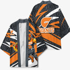 Greater Western Sydney Giants Australian Football Kimono Athletic Hero Mascot With Indigenous Pattern Art