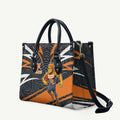 Greater Western Sydney Giants Australian Football Leather Bag Athletic Hero Mascot With Indigenous Pattern Art