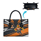 Greater Western Sydney Giants Australian Football Leather Bag Athletic Hero Mascot With Indigenous Pattern Art