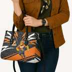 Greater Western Sydney Giants Australian Football Leather Bag Athletic Hero Mascot With Indigenous Pattern Art