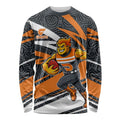 Greater Western Sydney Giants Australian Football Long Sleeve Shirt Athletic Hero Mascot With Indigenous Pattern Art