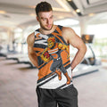 Greater Western Sydney Giants Australian Football Men Tank Top Athletic Hero Mascot With Indigenous Pattern Art