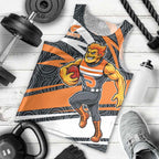 Greater Western Sydney Giants Australian Football Men Tank Top Athletic Hero Mascot With Indigenous Pattern Art
