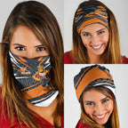 Greater Western Sydney Giants Australian Football Neck Gaiter Athletic Hero Mascot With Indigenous Pattern Art