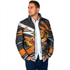Greater Western Sydney Giants Australian Football Padded Jacket Athletic Hero Mascot With Indigenous Pattern Art