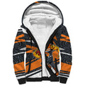 Greater Western Sydney Giants Australian Football Sherpa Hoodie Athletic Hero Mascot With Indigenous Pattern Art