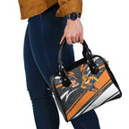 Greater Western Sydney Giants Australian Football Shoulder Handbag Athletic Hero Mascot With Indigenous Pattern Art