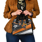 Greater Western Sydney Giants Australian Football Shoulder Handbag Athletic Hero Mascot With Indigenous Pattern Art