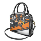 Greater Western Sydney Giants Australian Football Shoulder Handbag Athletic Hero Mascot With Indigenous Pattern Art