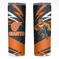 Greater Western Sydney Giants Australian Football Skinny Tumbler Athletic Hero Mascot With Indigenous Pattern Art
