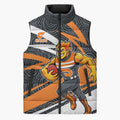 Greater Western Sydney Giants Australian Football Sleeveless Puffer Jacket Athletic Hero Mascot With Indigenous Pattern Art