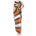 Greater Western Sydney Giants Australian Football Tank Maxi Dress Athletic Hero Mascot With Indigenous Pattern Art