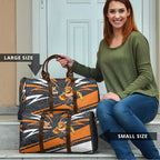 Greater Western Sydney Giants Australian Football Travel Bag Athletic Hero Mascot With Indigenous Pattern Art