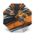 Greater Western Sydney Giants Australian Football Umbrella Athletic Hero Mascot With Indigenous Pattern Art
