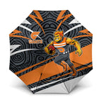 Greater Western Sydney Giants Australian Football Umbrella Athletic Hero Mascot With Indigenous Pattern Art