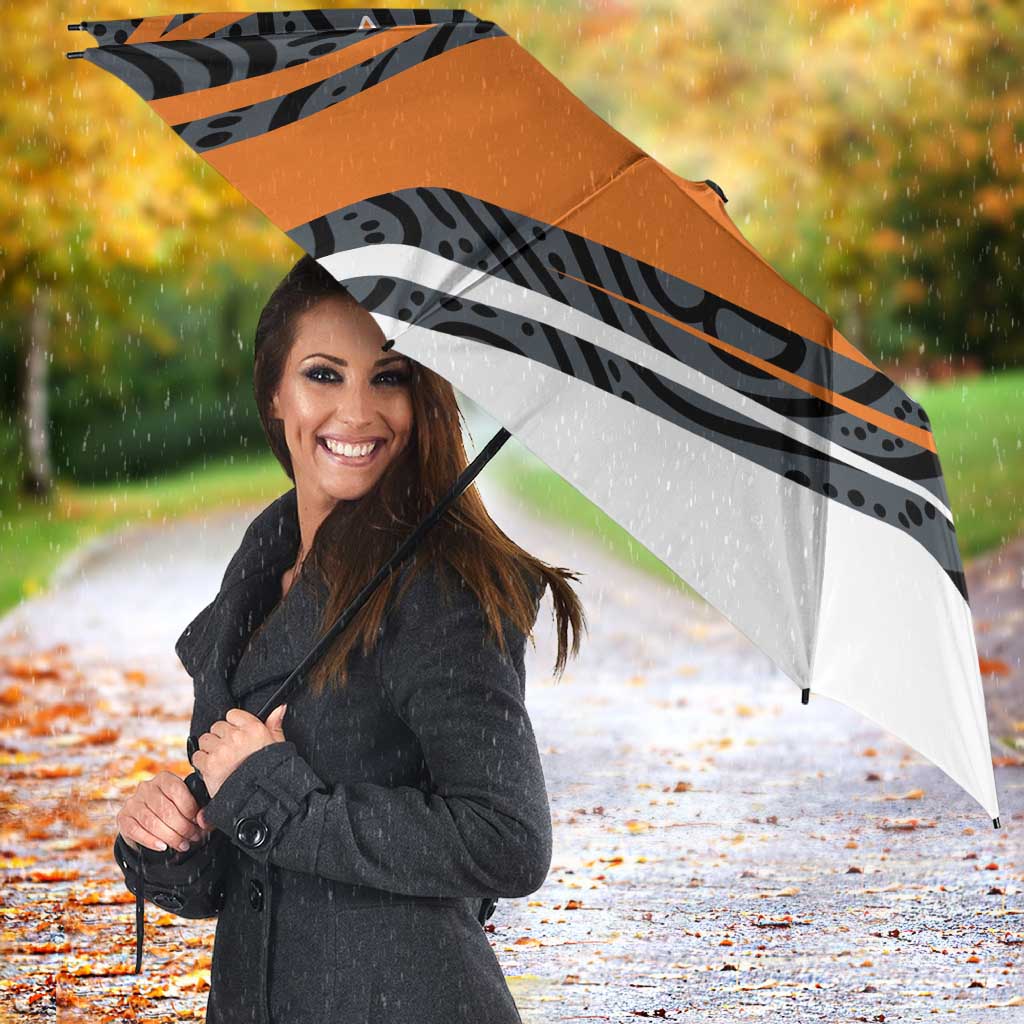 Greater Western Sydney Giants Australian Football Umbrella Athletic Hero Mascot With Indigenous Pattern Art