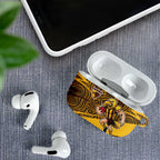 Hawthorn Hawks Australian Football AirPods Case Fierce Bird Mascot With Indigenous Pattern Art