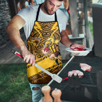 Hawthorn Hawks Australian Football Apron Fierce Bird Mascot With Indigenous Pattern Art
