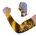 Hawthorn Hawks Australian Football Arm Sleeves Fierce Bird Mascot With Indigenous Pattern Art