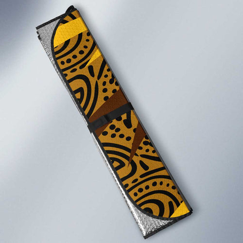 Hawthorn Hawks Australian Football Auto Sun Shade Fierce Bird Mascot With Indigenous Pattern Art