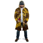 Hawthorn Hawks Australian Football Cloak Fierce Bird Mascot With Indigenous Pattern Art